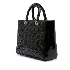 Large Patent Cannage Lady Dior