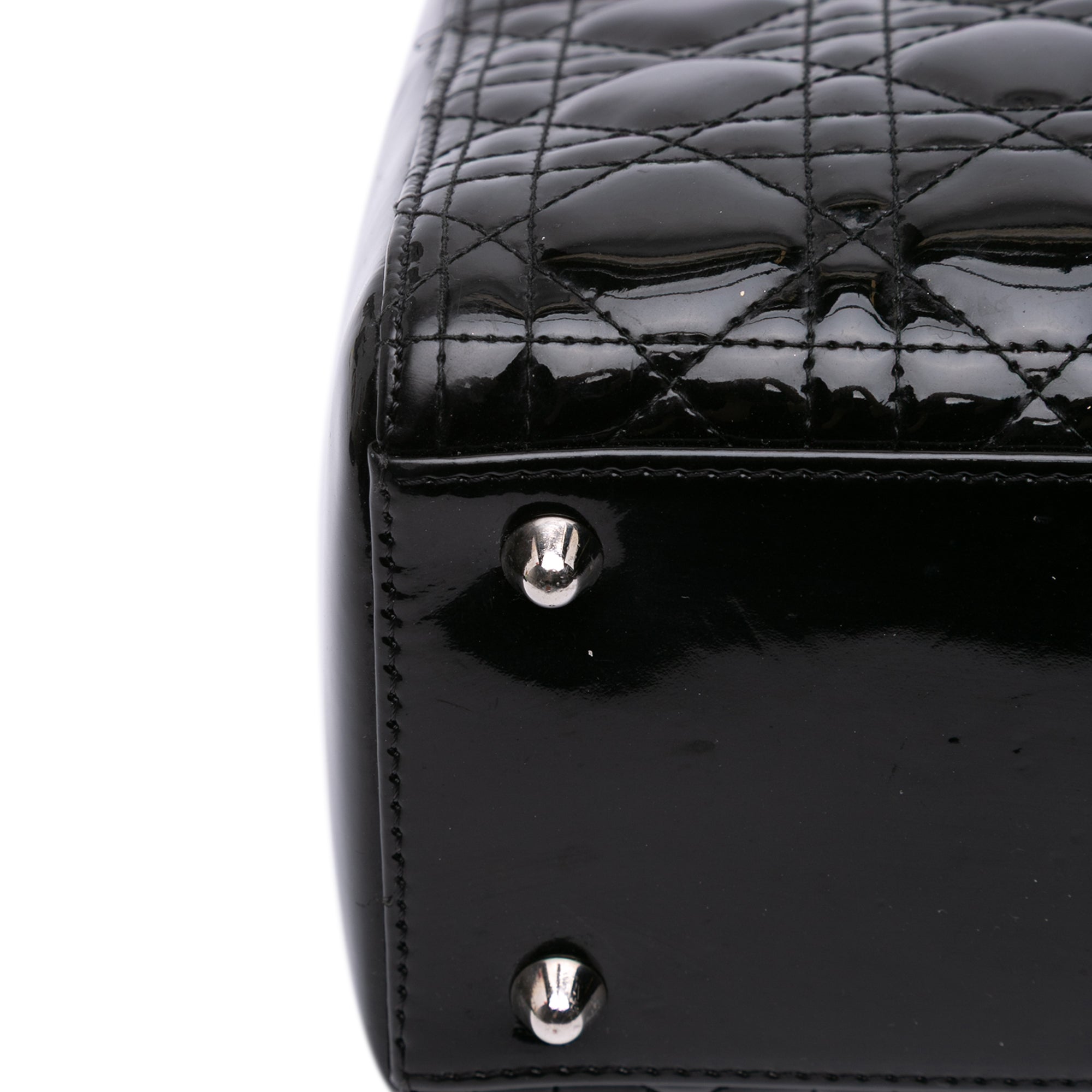 Large Patent Cannage Lady Dior