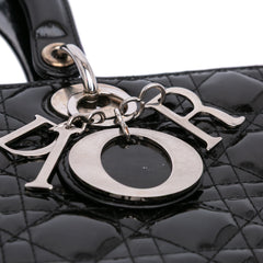 Large Patent Cannage Lady Dior