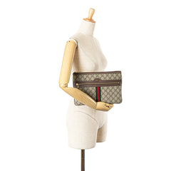 Large GG Supreme Ophidia Web Clutch