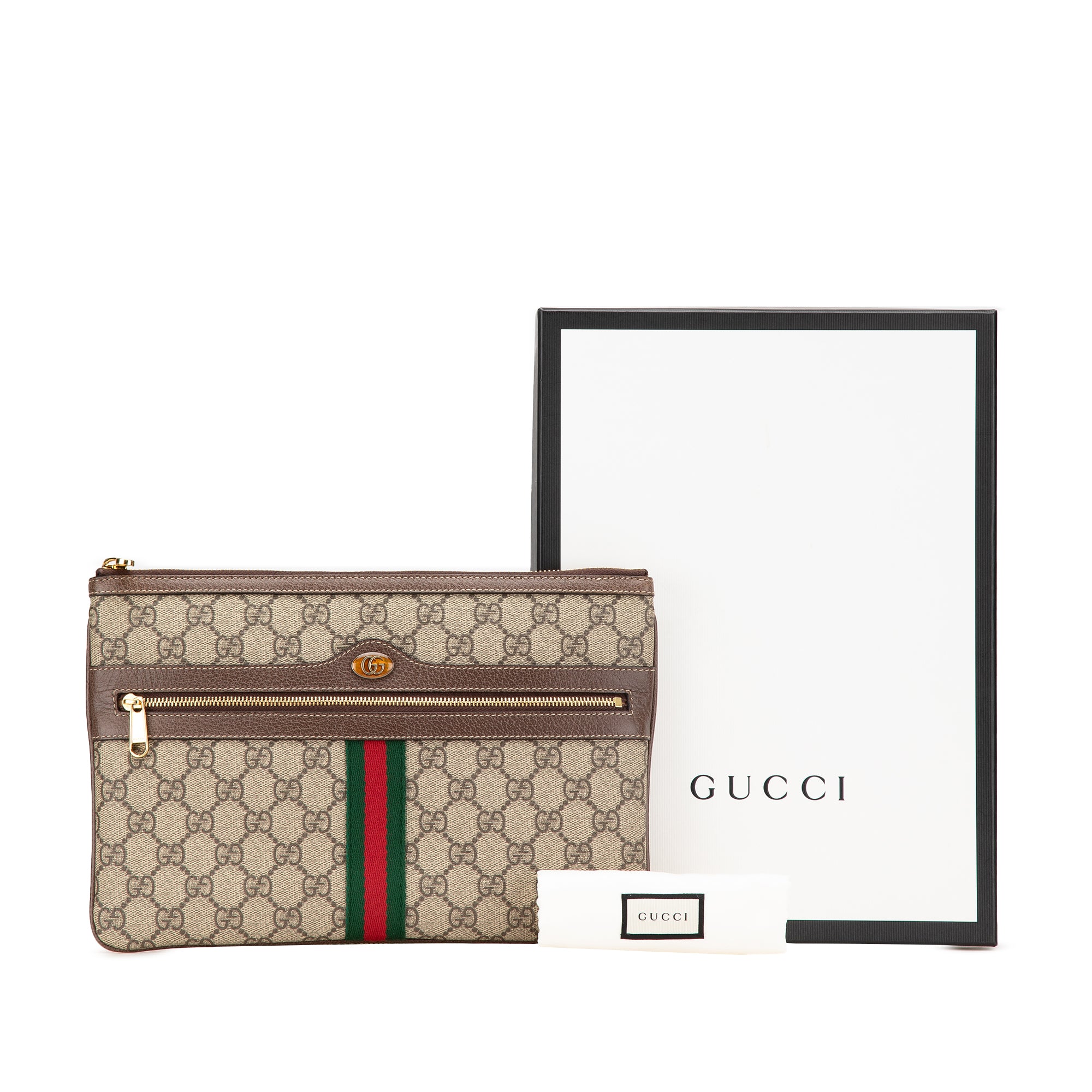 Large GG Supreme Ophidia Web Clutch