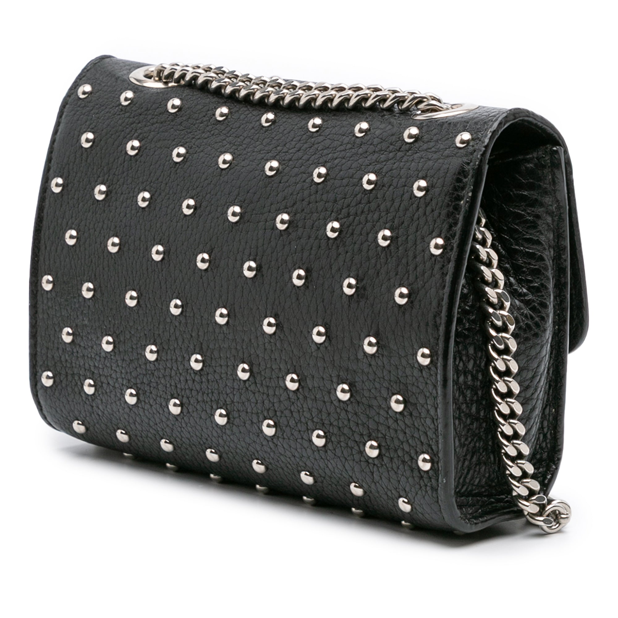 Small Leather Studded Miss Bamboo Crossbody