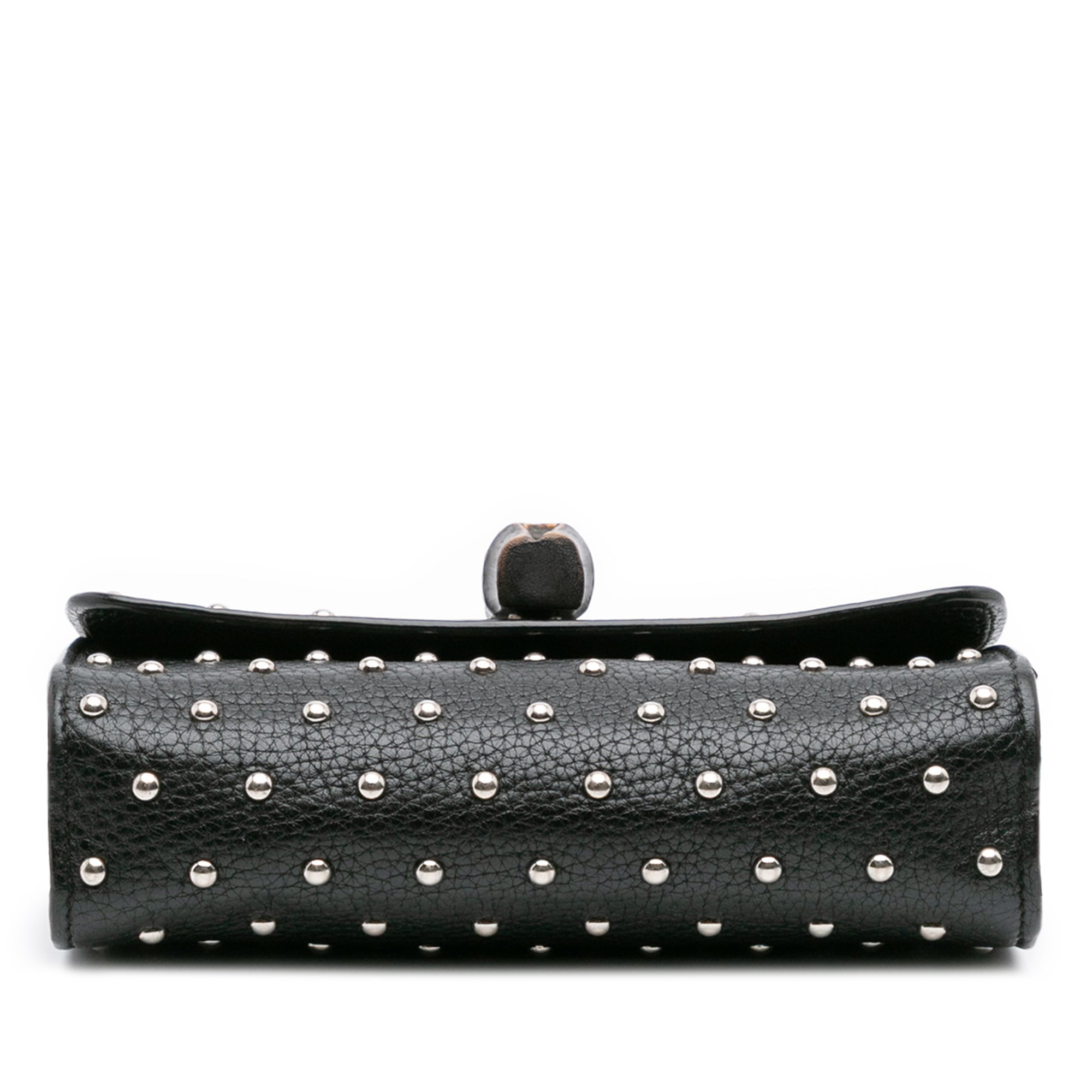 Small Leather Studded Miss Bamboo Crossbody