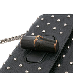 Small Leather Studded Miss Bamboo Crossbody