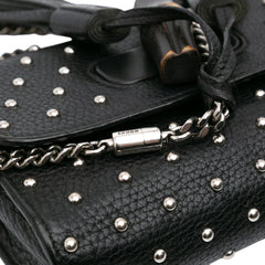 Small Leather Studded Miss Bamboo Crossbody