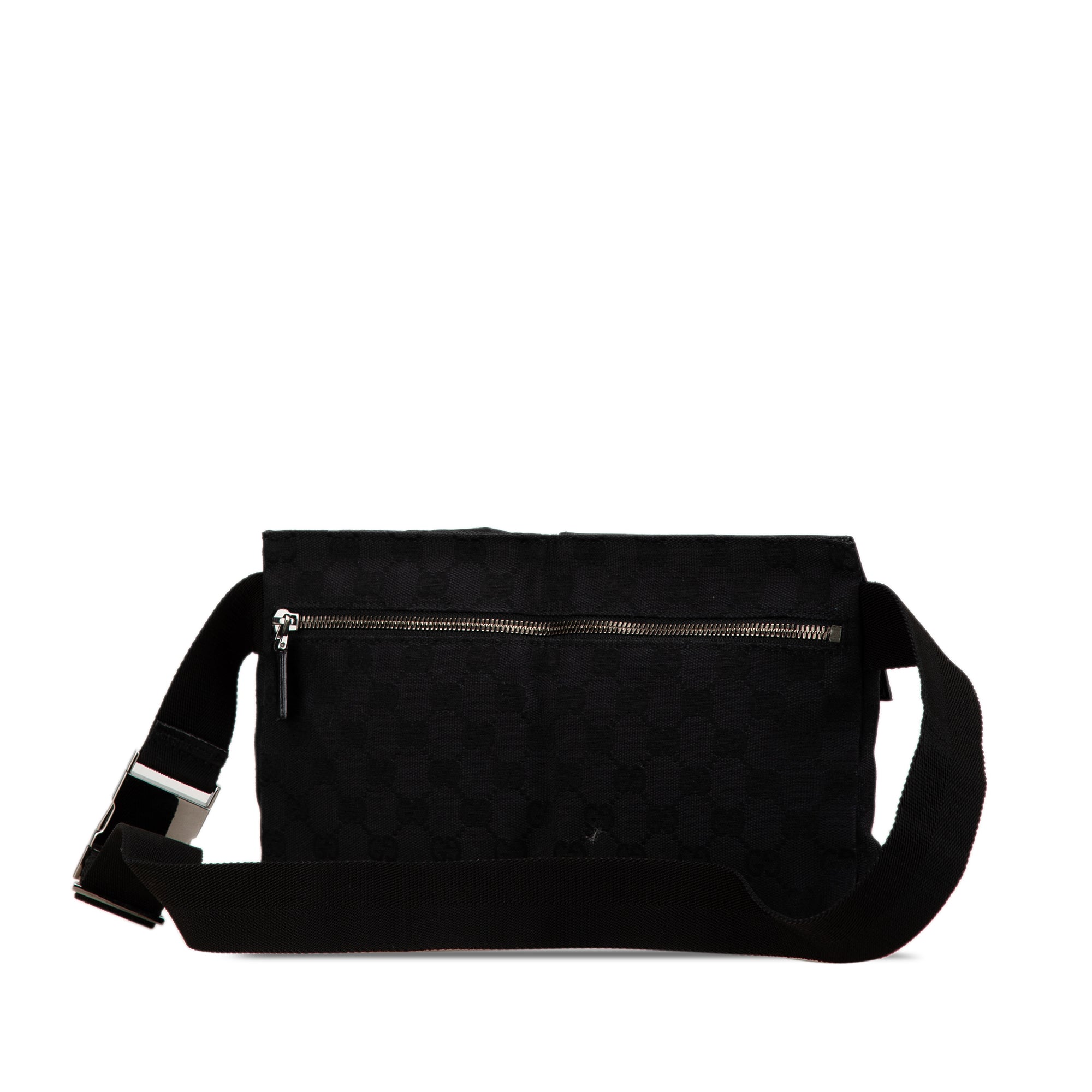 GG Canvas Double Pocket Belt Bag