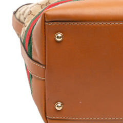 Medium GG Canvas Web Heritage Tote
