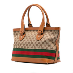Medium GG Canvas Web Heritage Tote