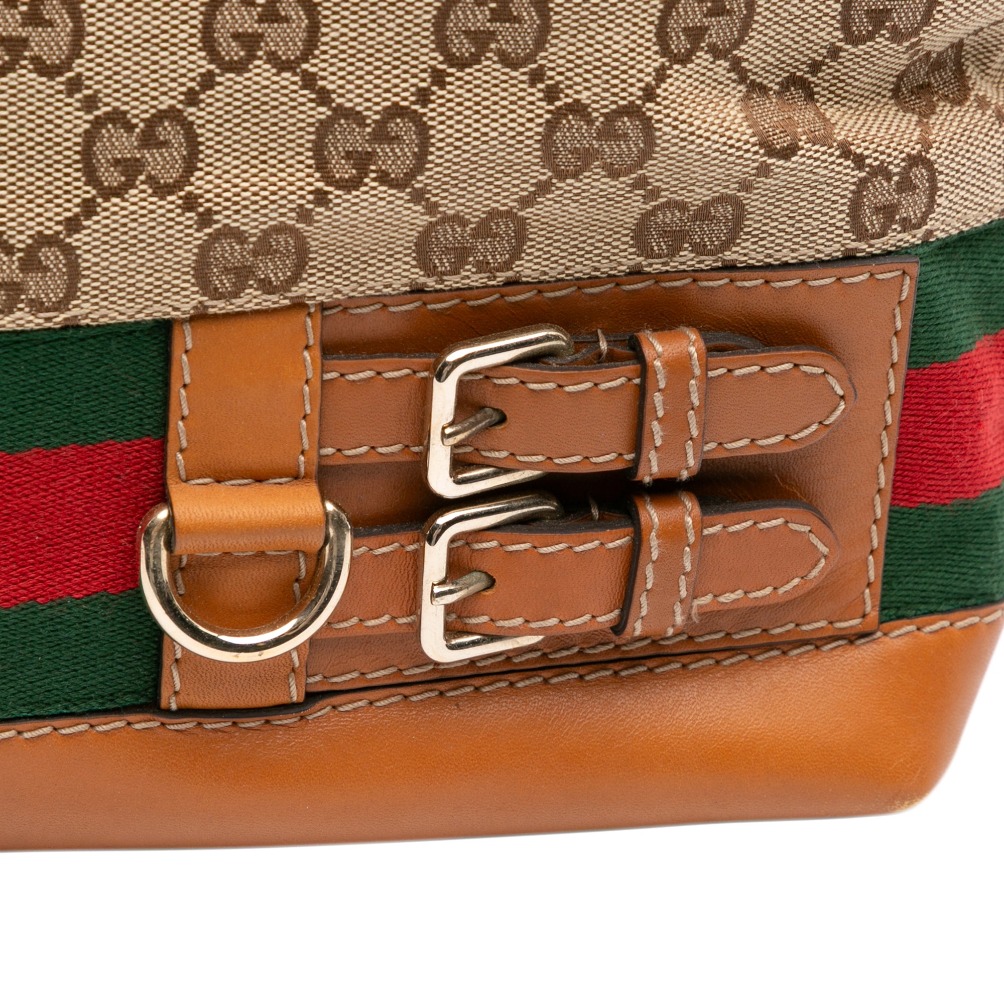 Medium GG Canvas Web Heritage Tote