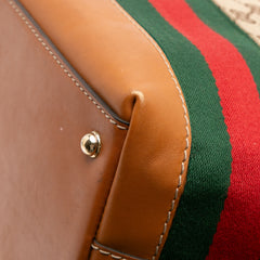 Medium GG Canvas Web Heritage Tote