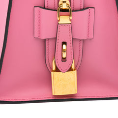 Medium Saffiano Trimmed City Calf Greca Esplanade Satchel