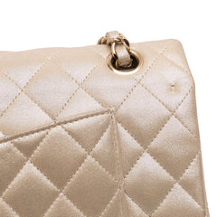 Medium Classic Iridescent Lambskin Double Flap