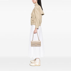 Medium Classic Iridescent Lambskin Double Flap