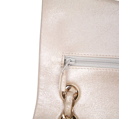 Medium Classic Iridescent Lambskin Double Flap