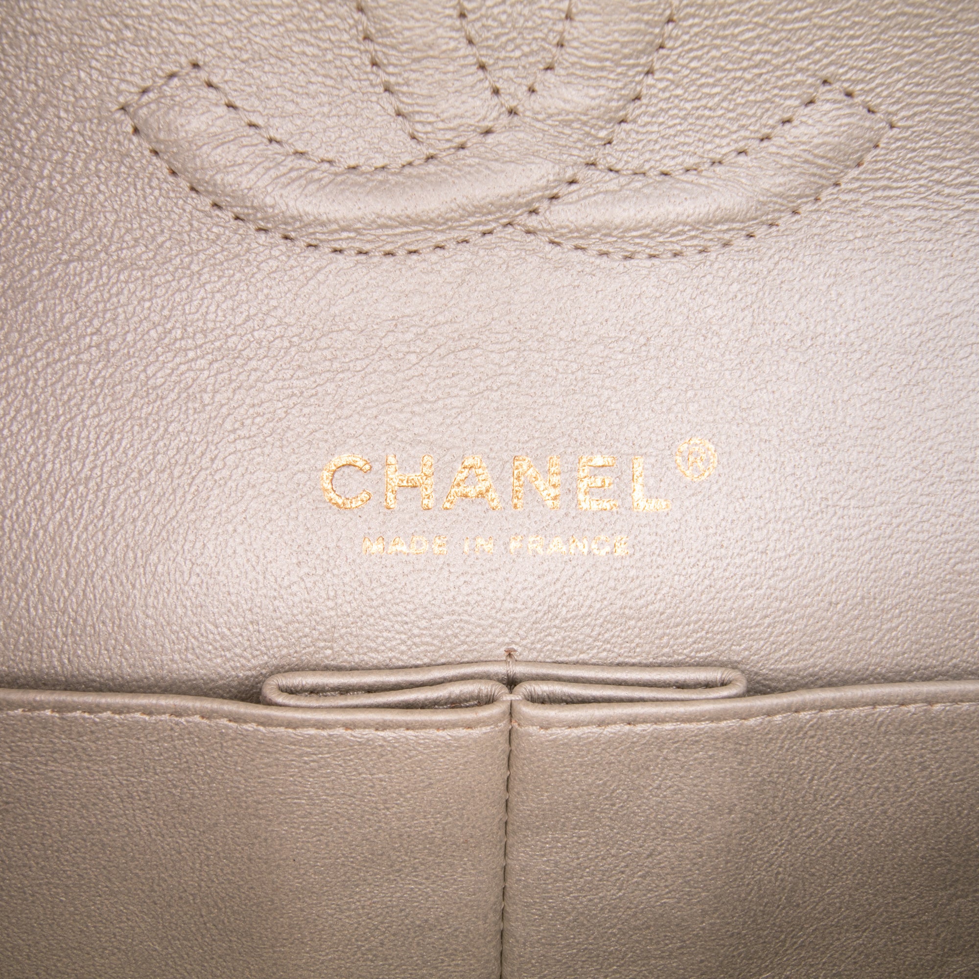 Medium Classic Iridescent Lambskin Double Flap