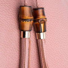 Calfskin Bamboo Tassel Clutch