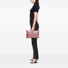Calfskin Bamboo Tassel Clutch