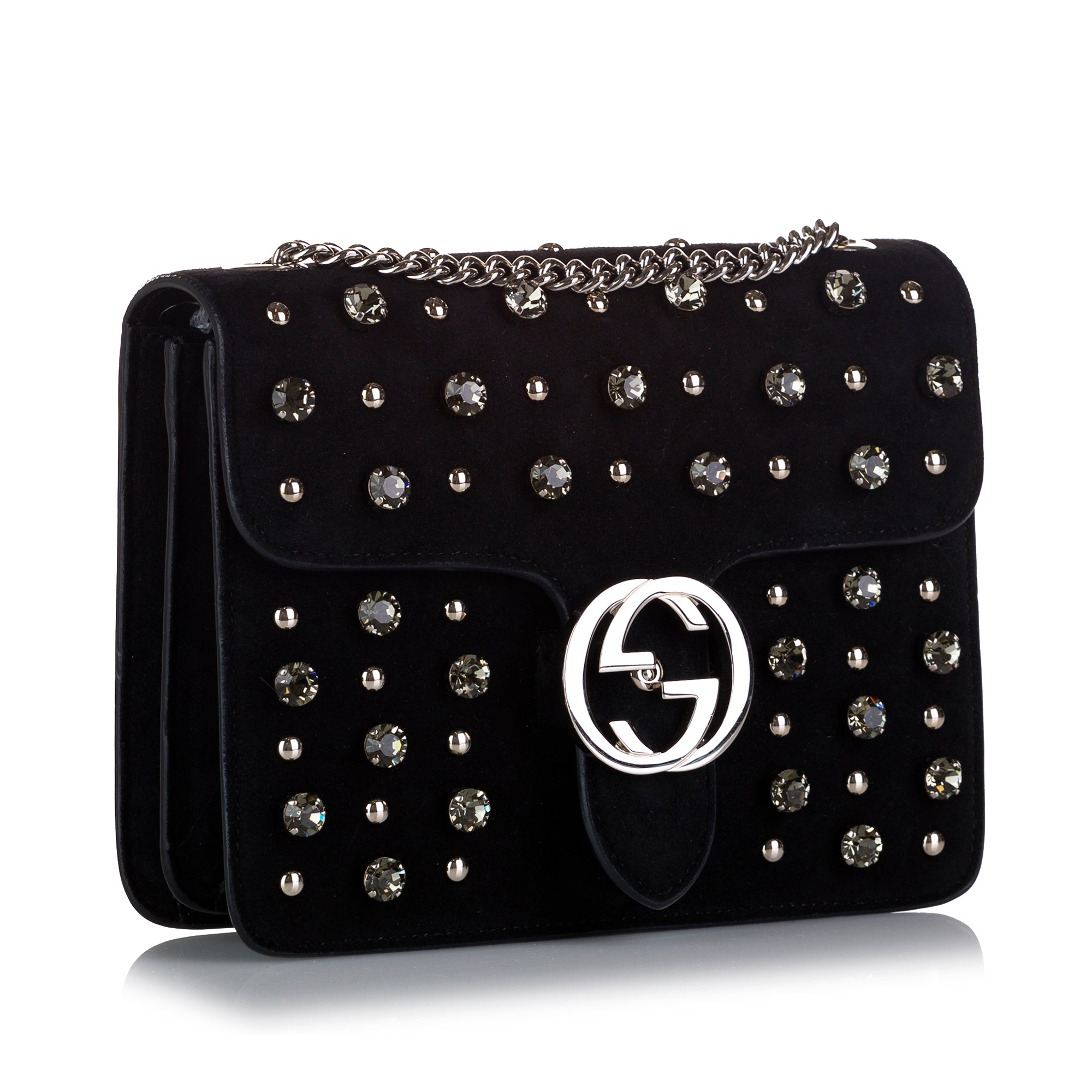 Interlocking G Suede Crystal Crossbody Bag_1