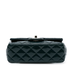 Mini Rectangular Classic Patent Single Flap