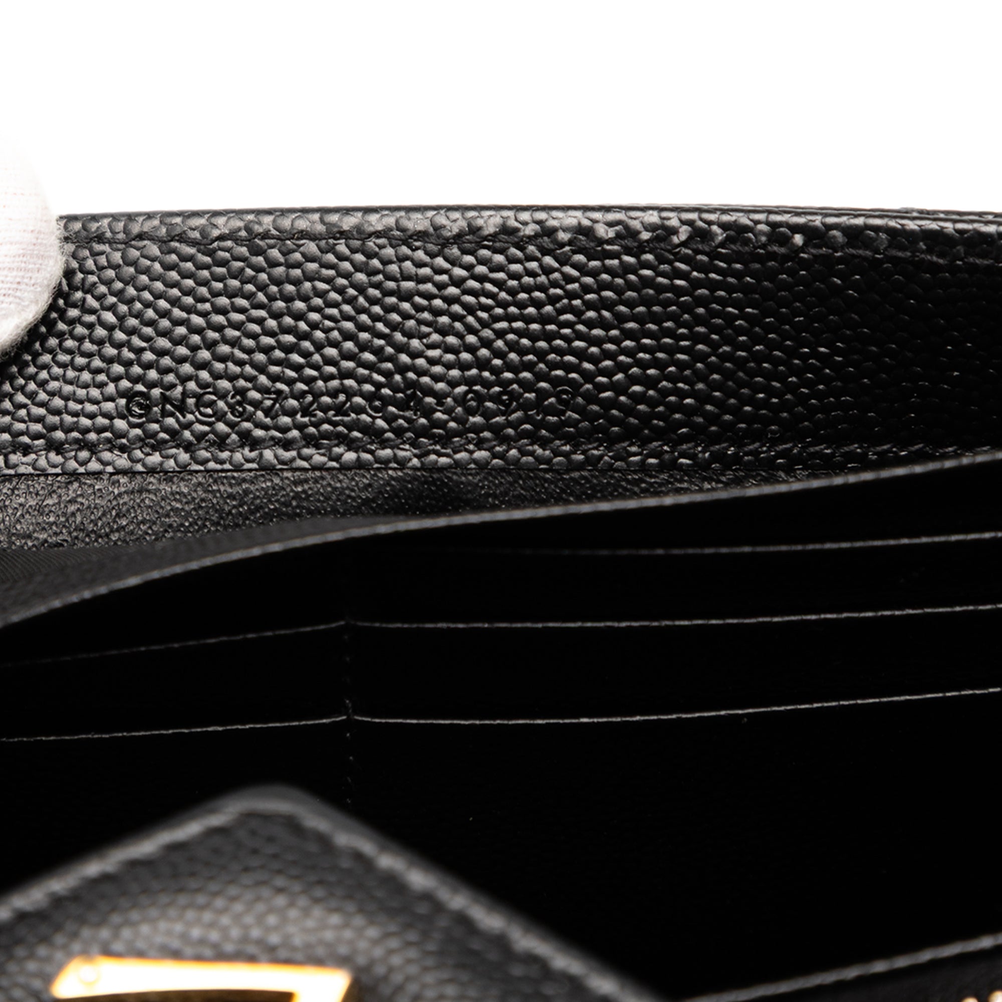 Grain De Poudre Matelasse Chevron Monogram Flap Wallet