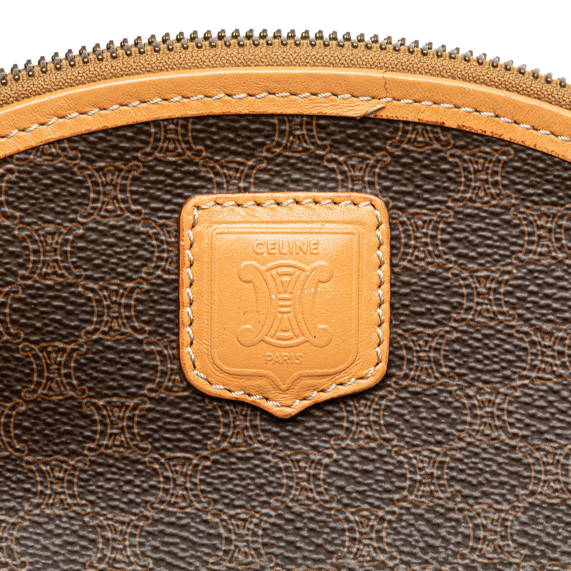 Macadam Coated Canvas Pouch