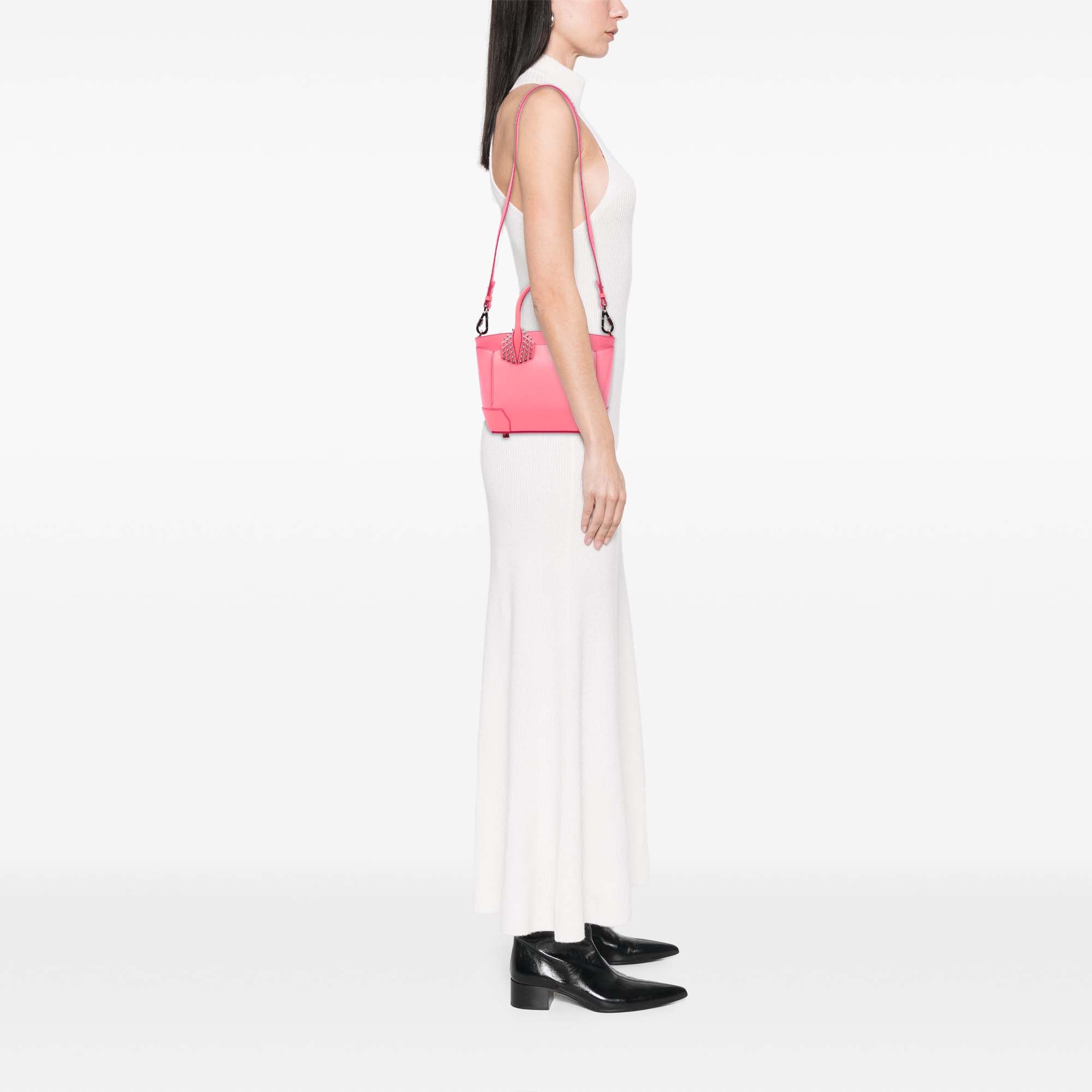 Leather Studded Eloise Top Handle Bag