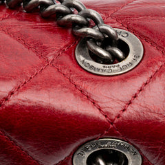 Medium Glazed Calfskin Duo Color Flap