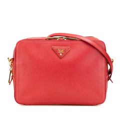 Saffiano Double Zip Crossbody