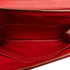 Saffiano Double Zip Crossbody