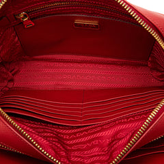 Saffiano Double Zip Crossbody