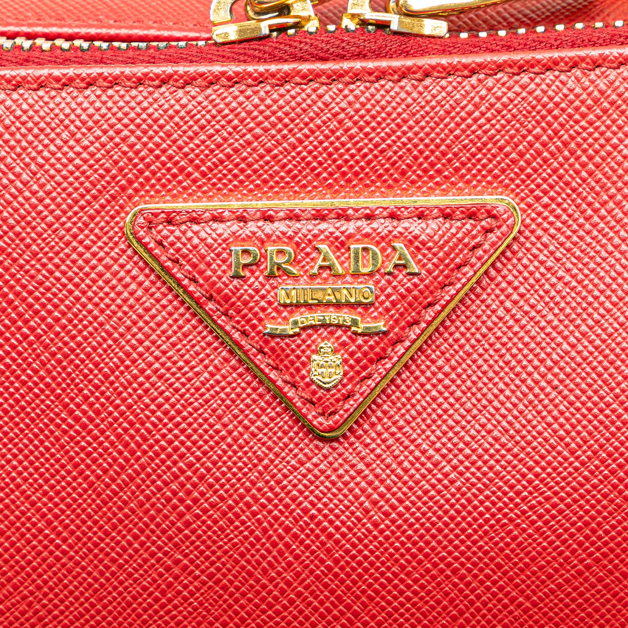 Saffiano Double Zip Crossbody