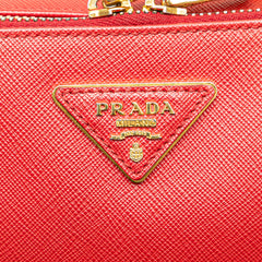 Saffiano Double Zip Crossbody