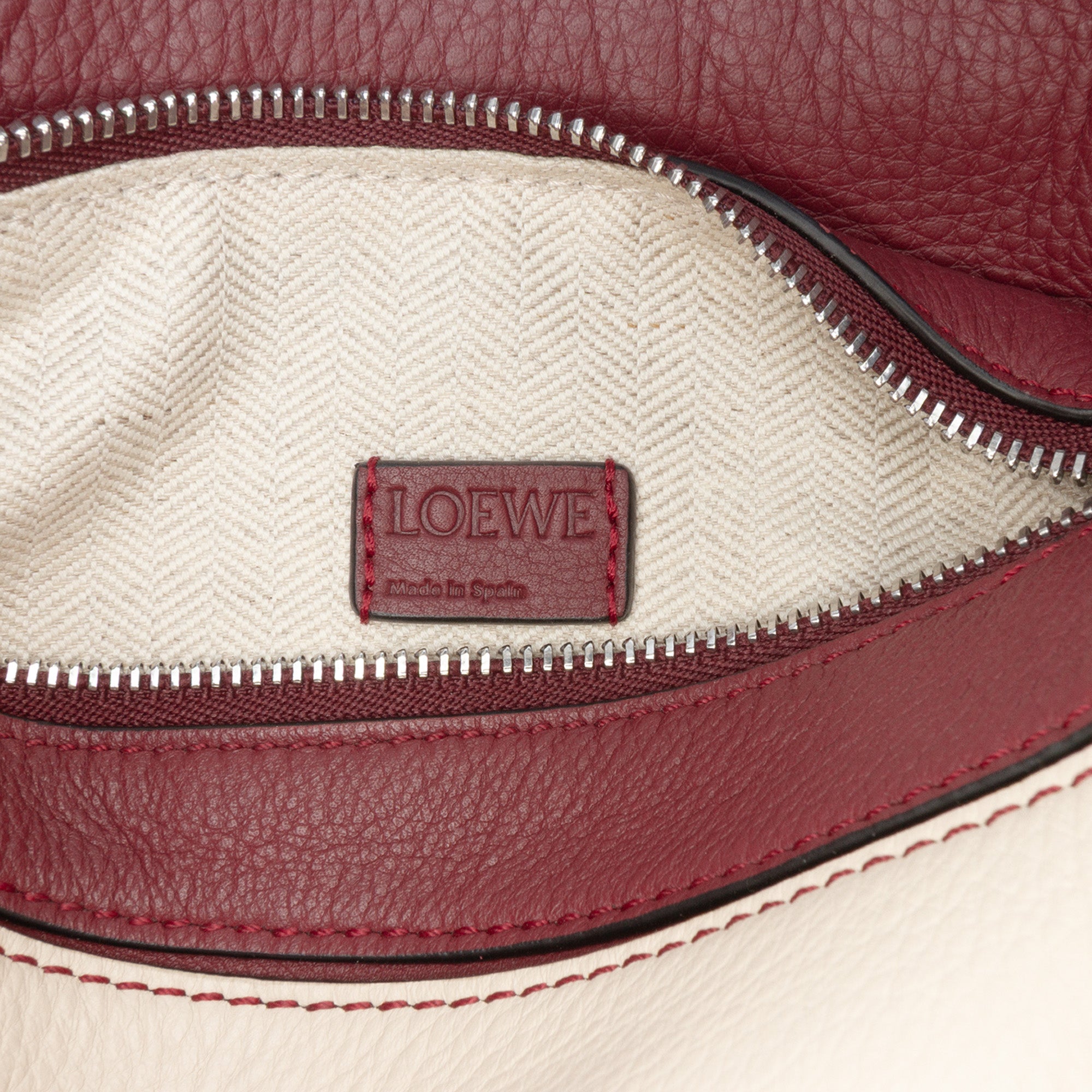 Mini Tricolor Calfskin Puzzle Satchel