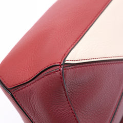Mini Tricolor Calfskin Puzzle Satchel
