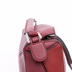 Mini Tricolor Calfskin Puzzle Satchel