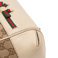 Small GG Canvas Web Mayfair Satchel