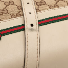 Small GG Canvas Web Mayfair Satchel