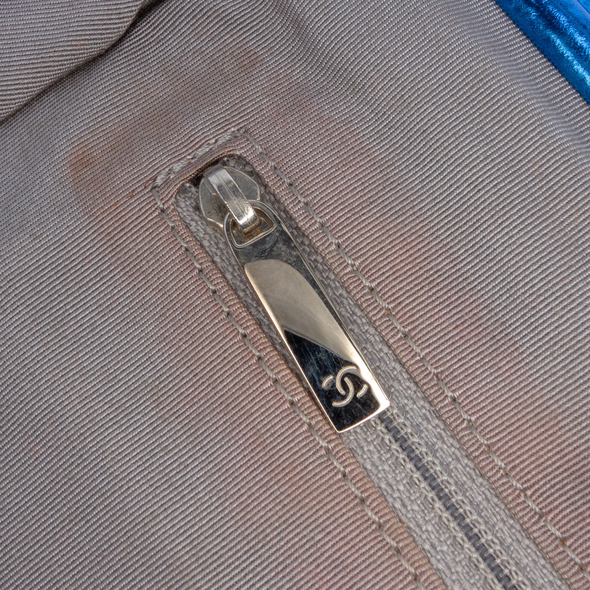 Multicolor Metallic Quilted Calfskin Modern Chain Flap Frame Bag