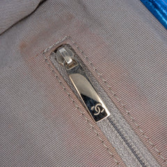 Multicolor Metallic Quilted Calfskin Modern Chain Flap Frame Bag