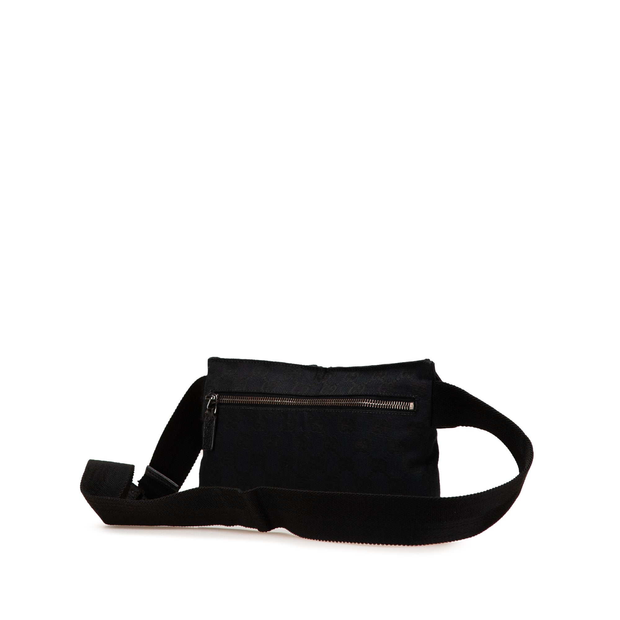 GG Canvas Double Pocket Belt Bag