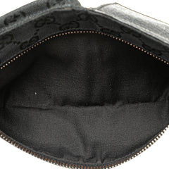 GG Canvas Double Pocket Belt Bag