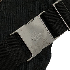 GG Canvas Double Pocket Belt Bag