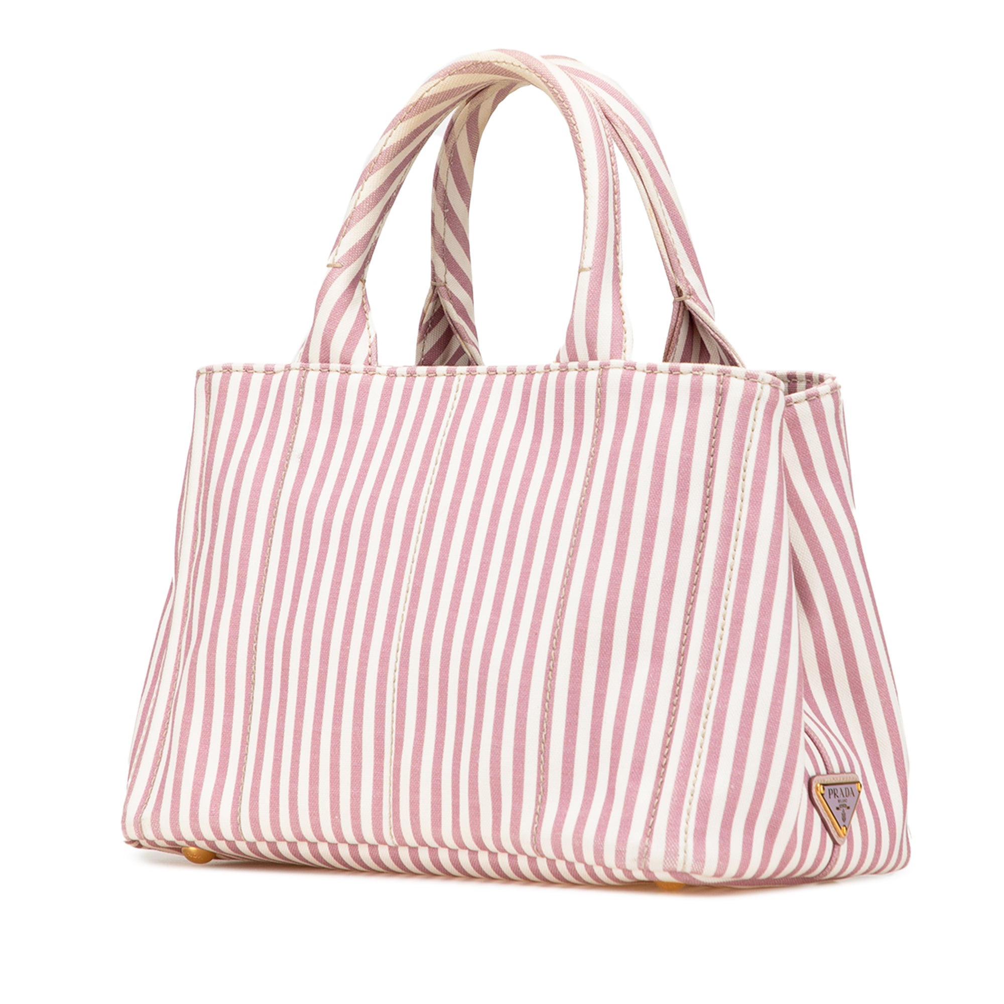 Small Canvas Canapa Logo Stripes Satchel