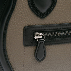 Micro Tricolor Leather Luggage Tote
