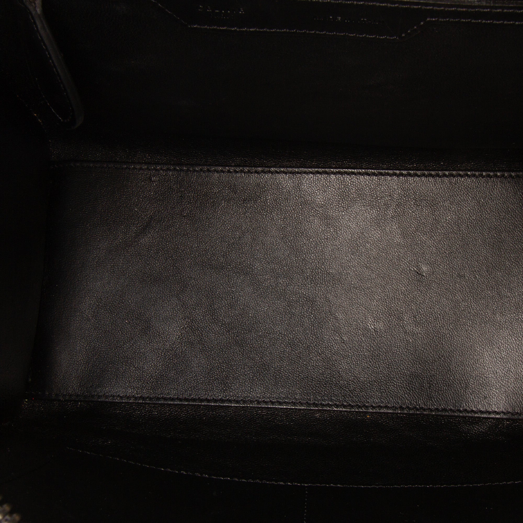 Micro Tricolor Leather Luggage Tote