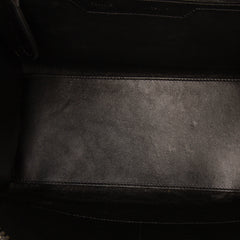 Micro Tricolor Leather Luggage Tote