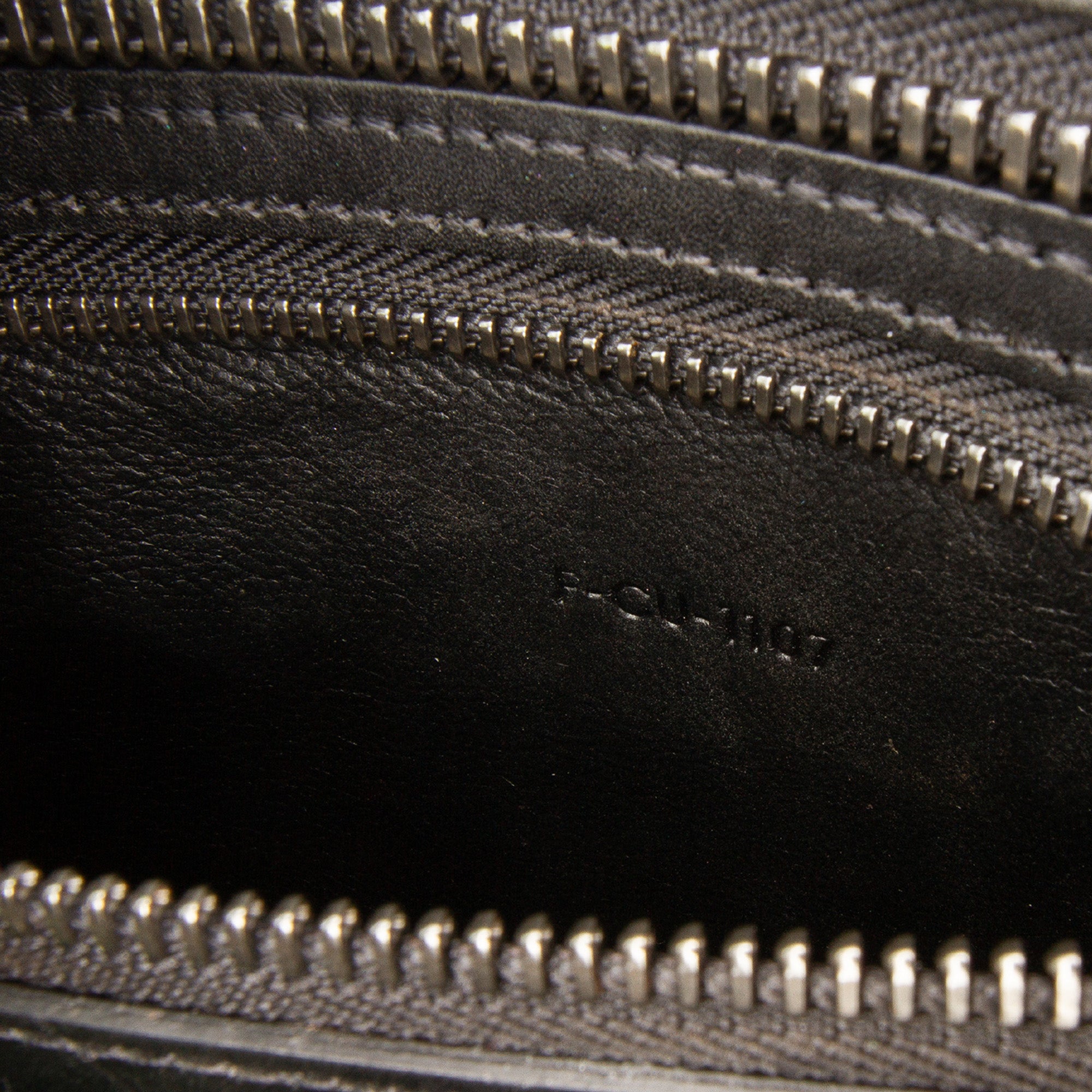 Micro Tricolor Leather Luggage Tote