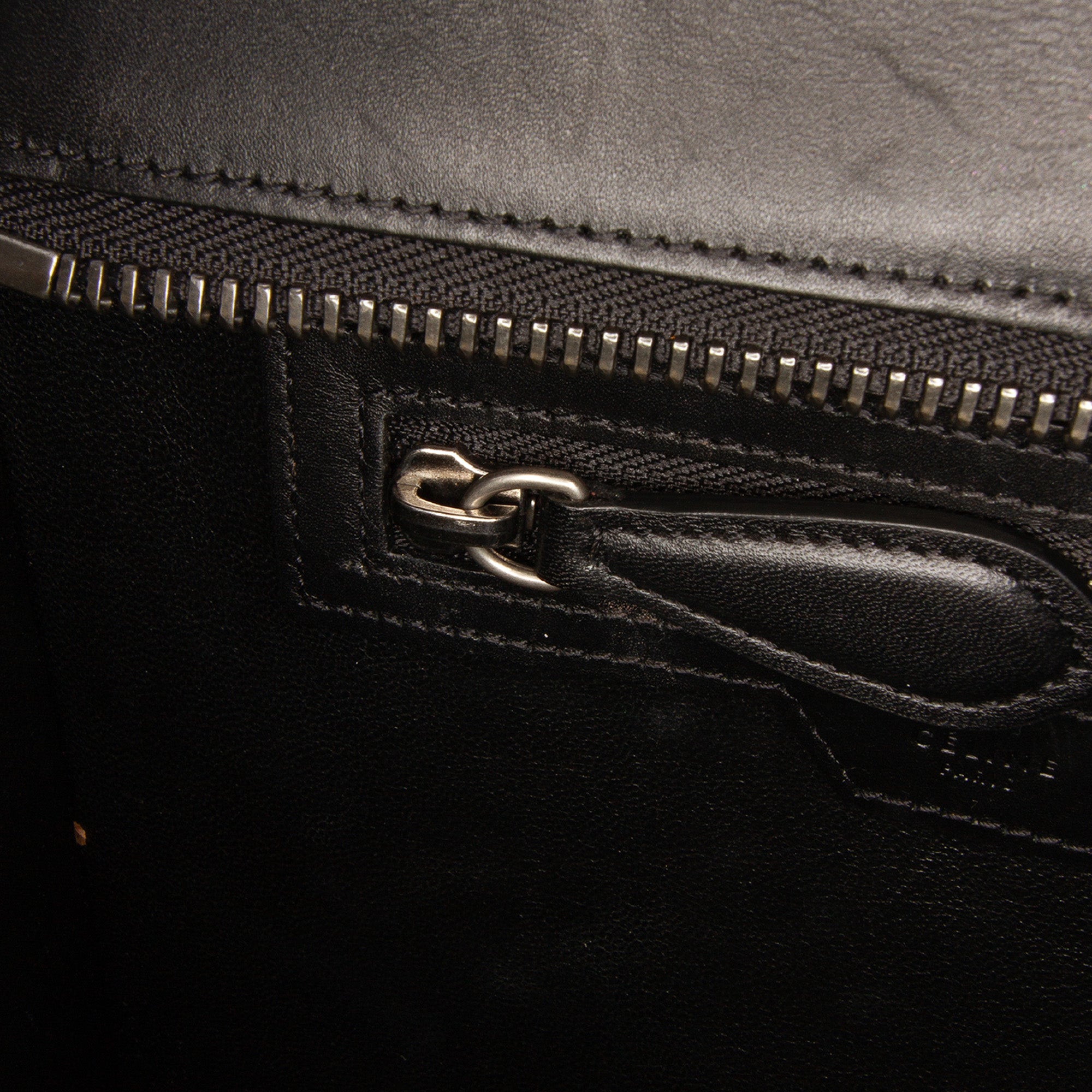 Micro Tricolor Leather Luggage Tote