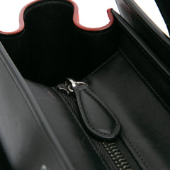 Micro Tricolor Leather Luggage Tote