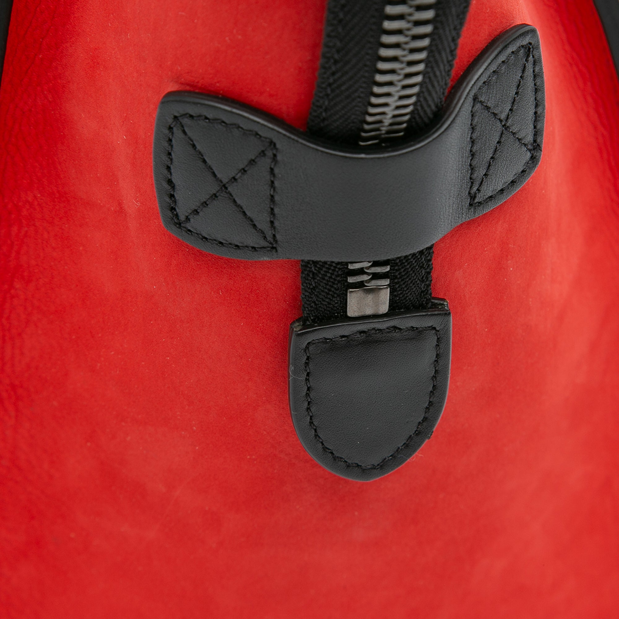 Micro Tricolor Leather Luggage Tote